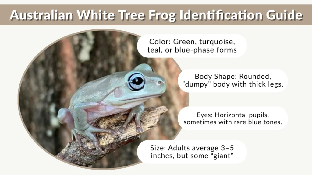 Australian White Tree Frog Identification Guide