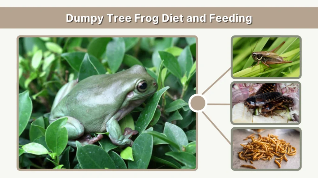 Dumpy Tree Frog Diet and Feeding