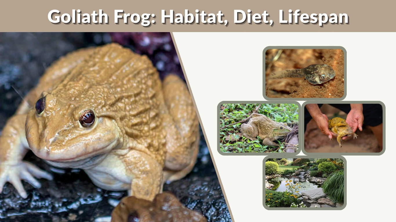 Goliath Frog Habitat, Diet, Lifespan,  Life Cycle & Facts