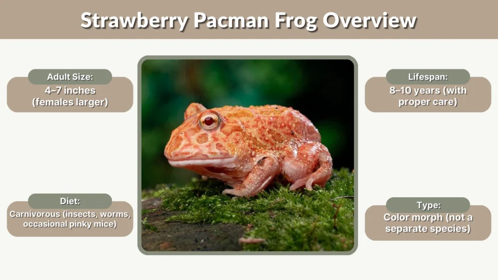 Strawberry Pacman Frog Overview