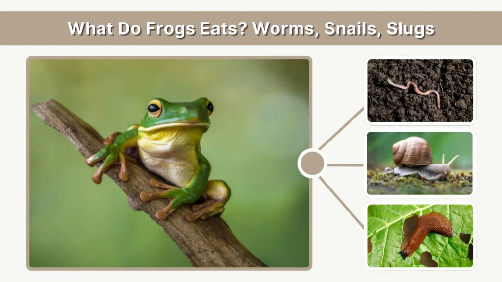 What Do Frogs Eats Worms, Snails, Slugs