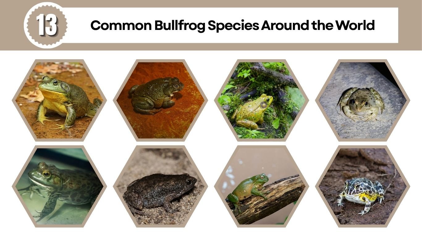 13 Common Bullfrog Species Around the World