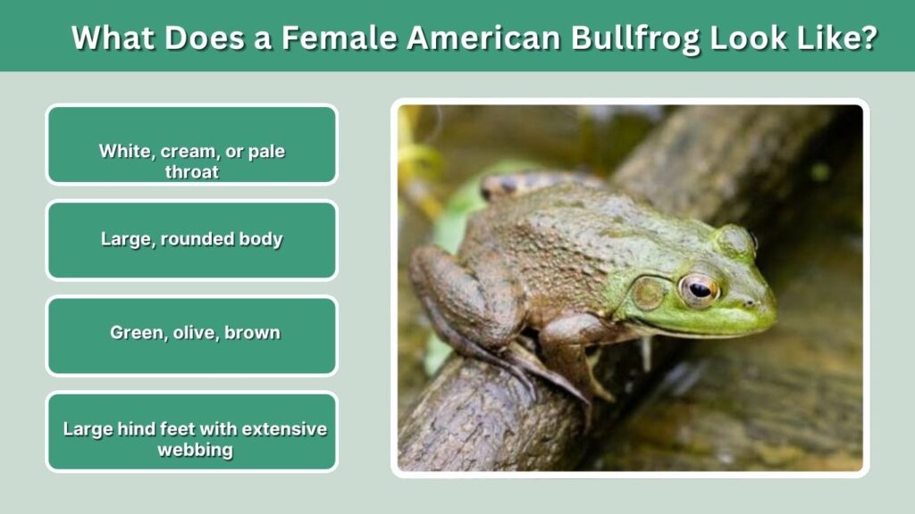 What Does a Female American Bullfrog Look Like?