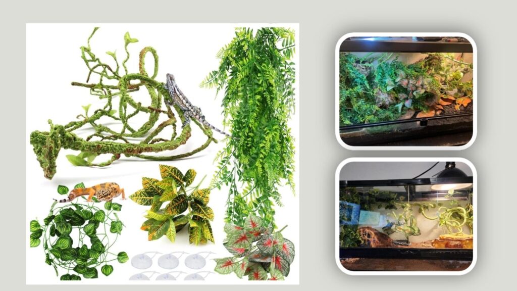 PietyPet Artificial Terrarium Plants – Best Overall Frog Terrarium Plant Set