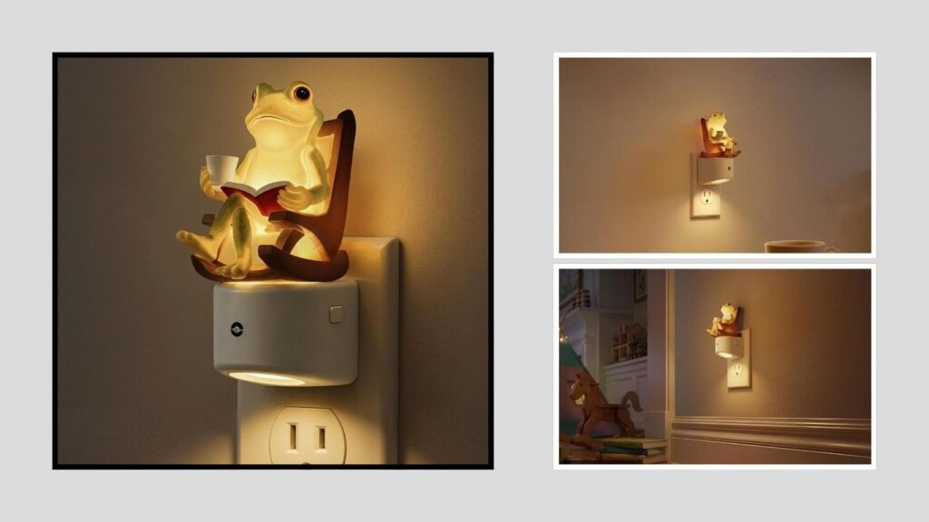 L LOHAS LED Plug-In Frog Night Light