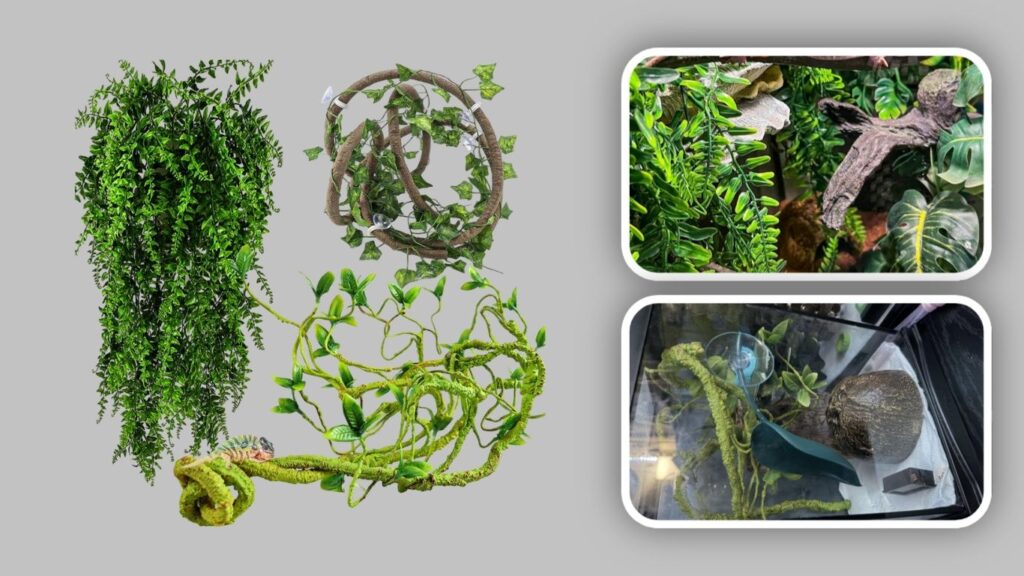 HERCOCCI Flexible Jungle Climbing Vines & Terrarium Plants