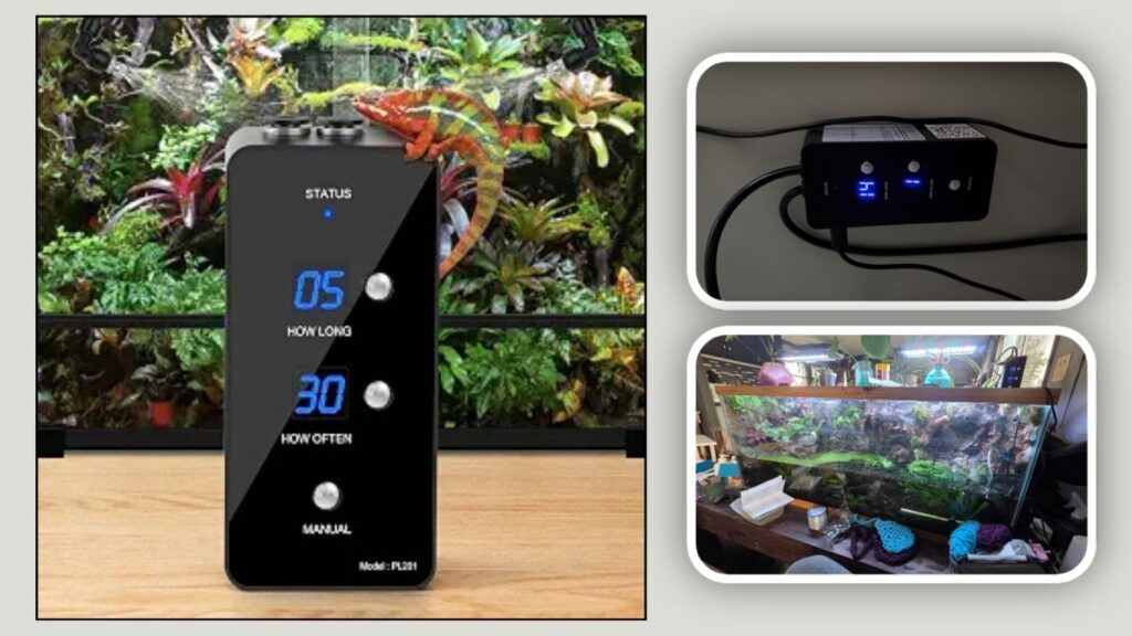 Automatic Reptile Misting System with Adjustable Humidifier