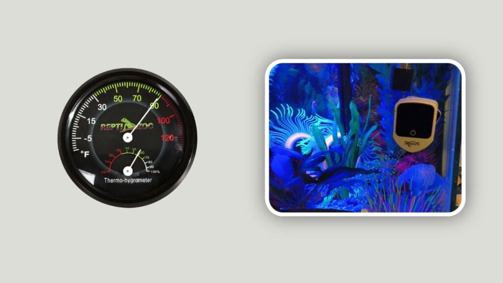REPTIZOO Reptile Terrarium Thermometer Hygrometer