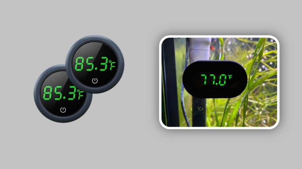 PAIZOO Aquarium Thermometer with Replaceable Battery
