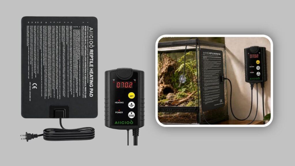  Aiicioo Under Tank Heater with Digital Thermostat