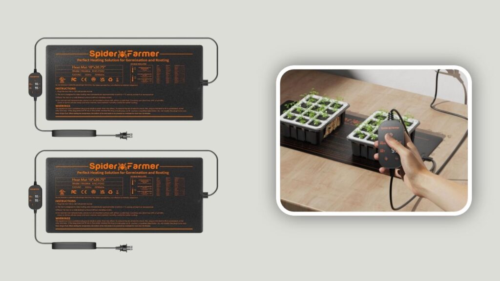 Spider Farmer Seedling Heat Mat with Temperature Control