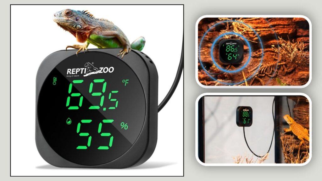 REPTI ZOO Digital Terrarium Thermometer Hygrometer