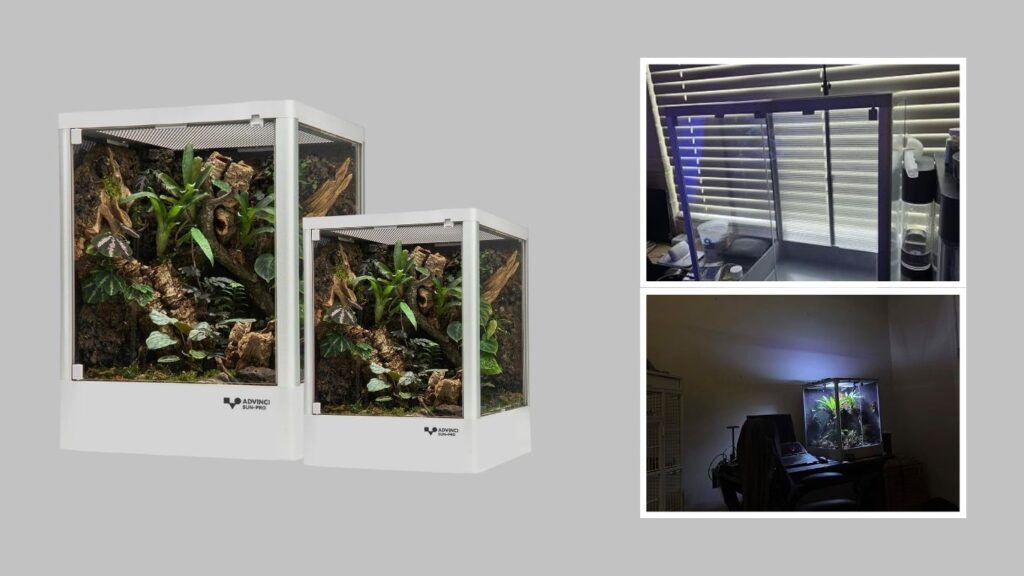 5. ADVINCI Aluminum-Frame Glass Reptile Terrarium
