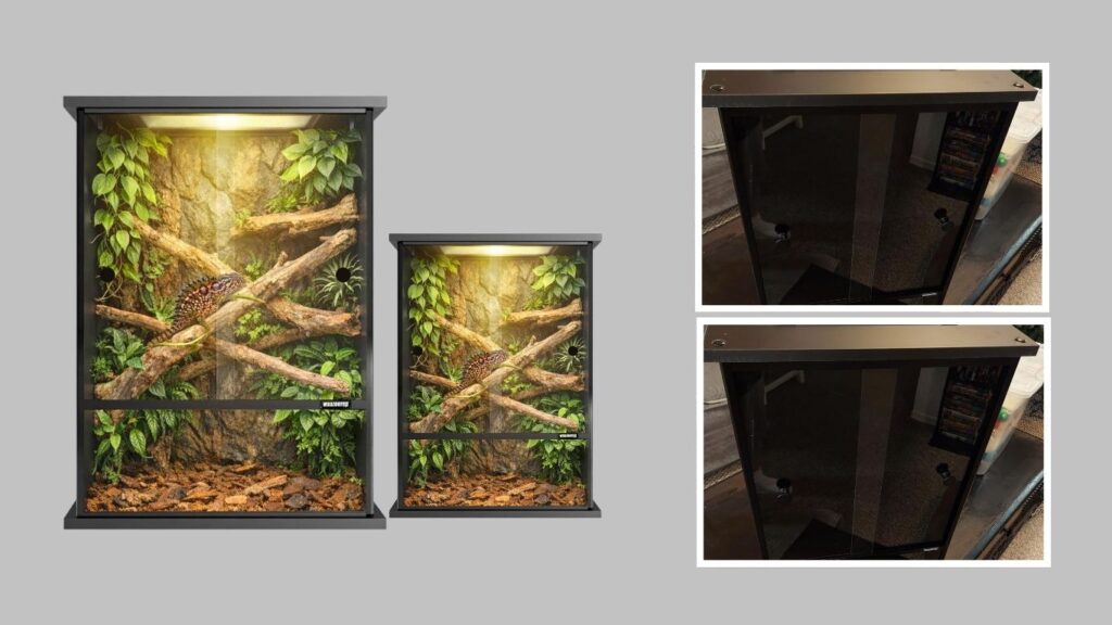 8. waazoorep Tall PVC Reptile Enclosure