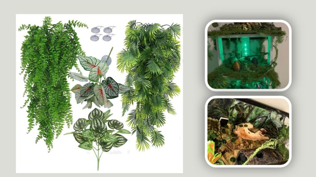 MEPHAN Artificial Reptile Plants – Best Decorative Variety